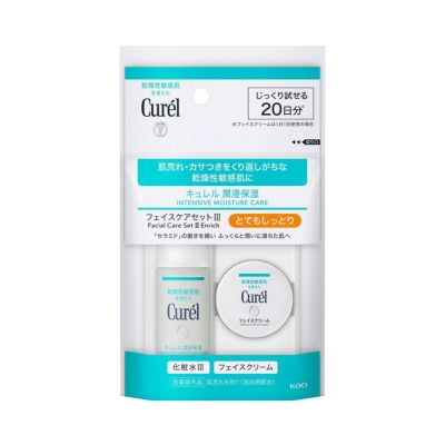 Curel キュレル 潤浸保湿 フェイスケアセット 3とてもしっとり 【医薬部外品】化粧水30ml＋クリーム10g  【nanohana戎橋店公式】コスメ通販 なの花モール