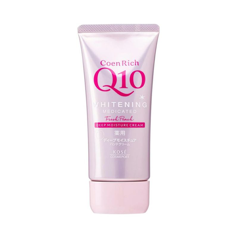 コエンリッチ 薬用ホワイトニング ハンドクリーム もぎたてピーチの香り 80g【医薬部外品】