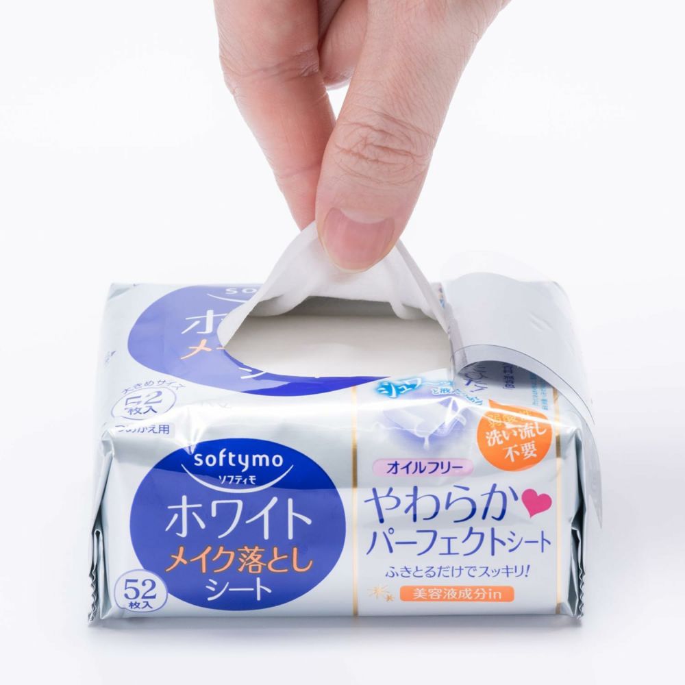 ソフティモ メイク落としシート ホワイト つめかえ用 52枚入